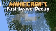 Fast Leaf Decay is a very helpful quality-of-life mod for resource collection (Image via Olafskiii/CurseForge)